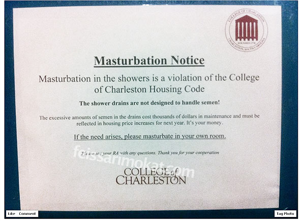 Masturbation Notice