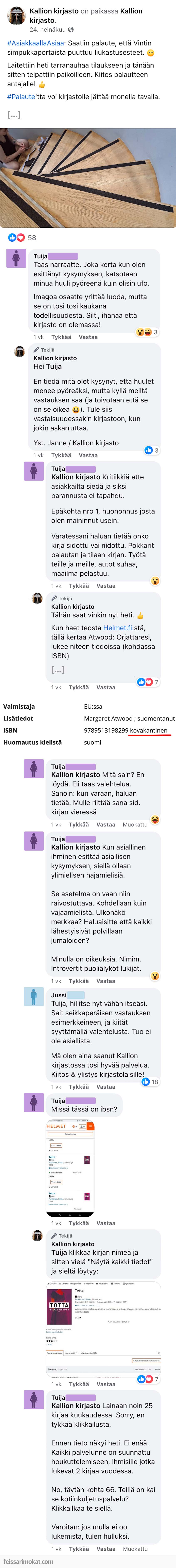 Asiakas on aina oikeassa, osa 10