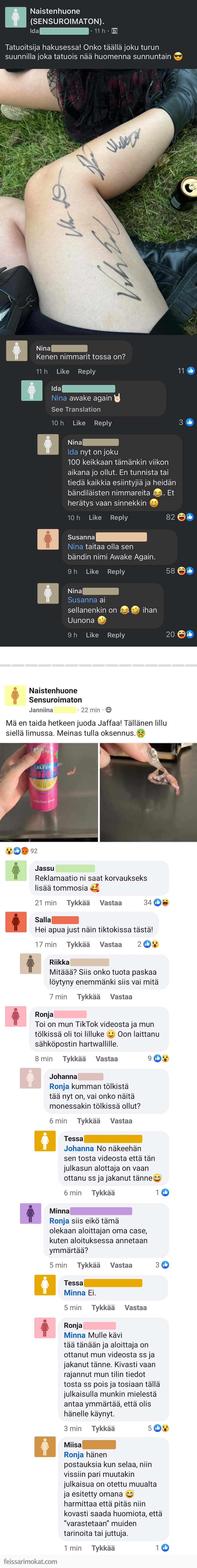 Naistenhuoneen ovi jäi auki, osa 306