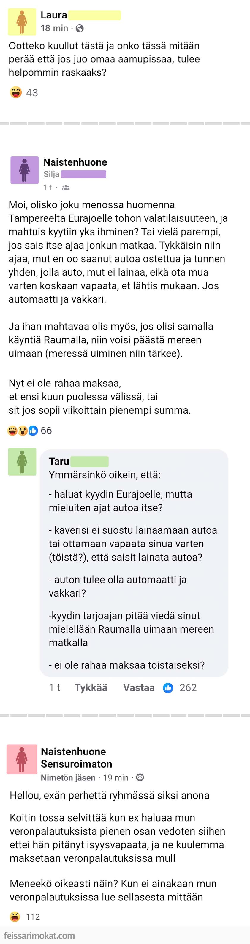 Naistenhuoneen ovi jäi auki, osa 308