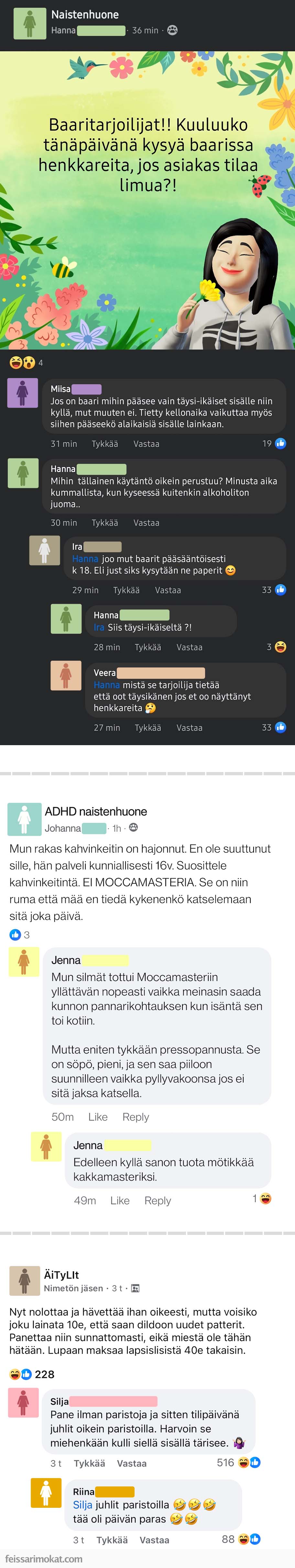 Naistenhuoneen ovi jäi auki, osa 309