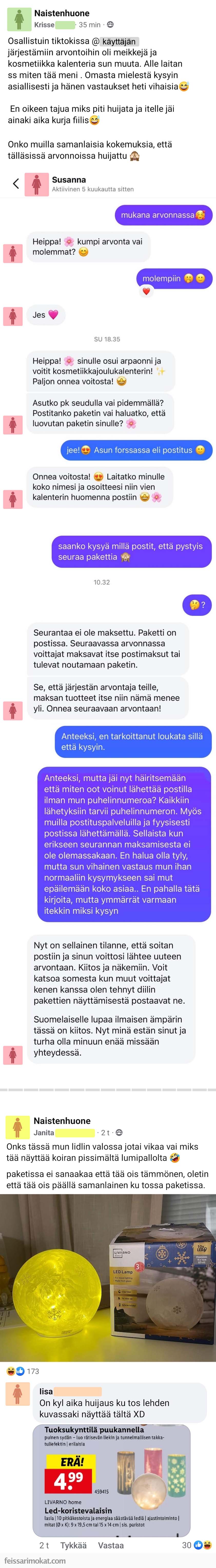 Naistenhuoneen ovi jäi auki, osa 317