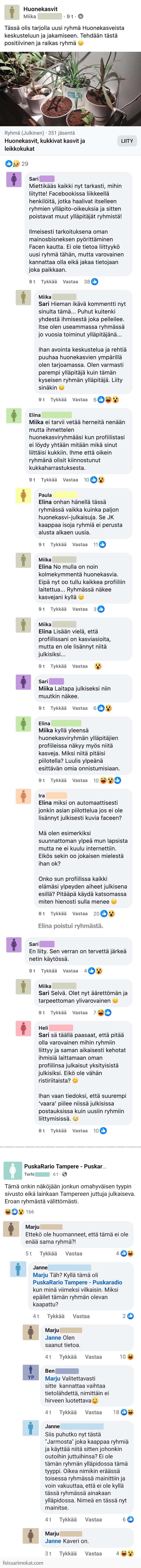 Facebookin ryhmäkaappaukset