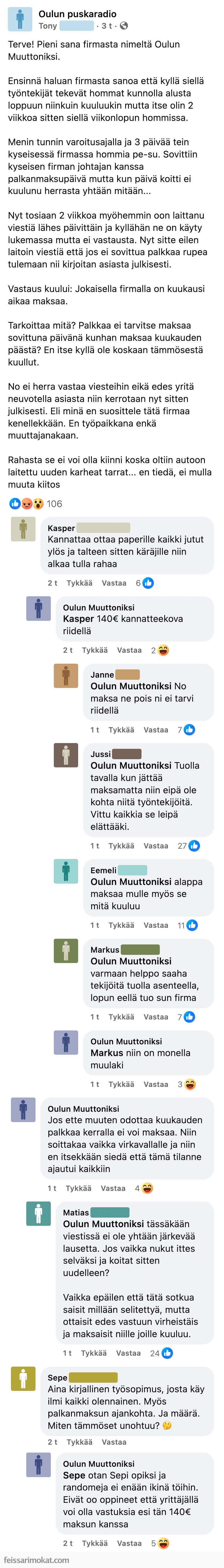 Muuttoniksi