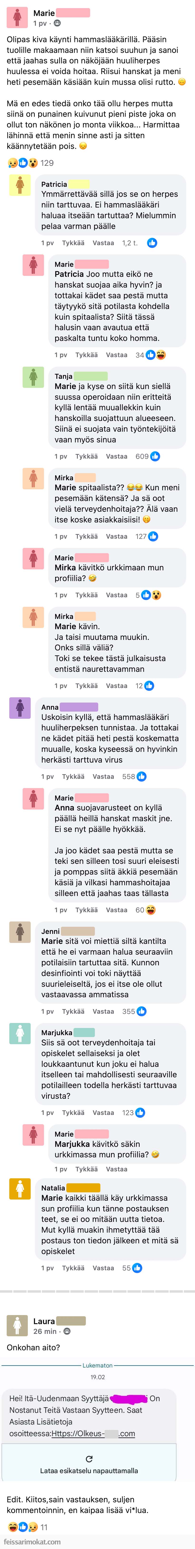 Naistenhuoneen ovi jäi auki, osa 326