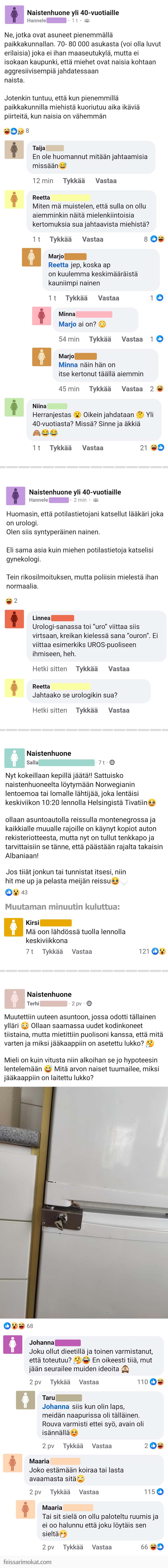 Naistenhuoneen ovi jäi auki, osa 337