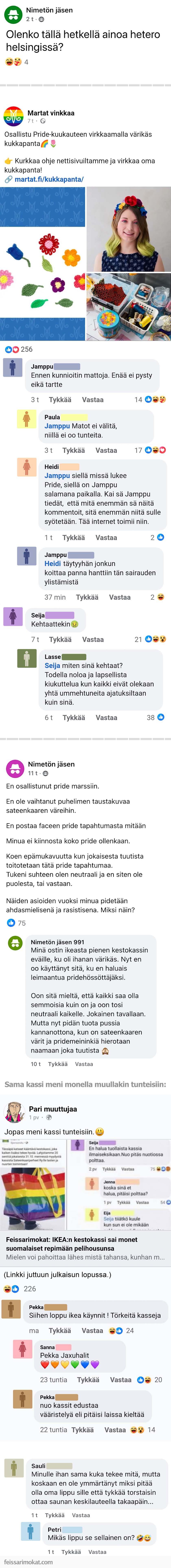 Pride-kuukauden uhrit