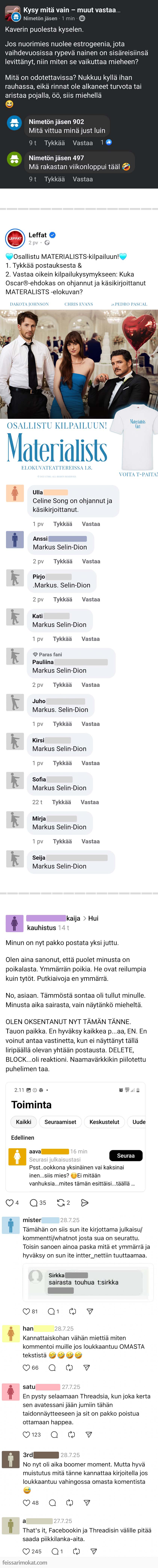Sekalaisia, osa 698