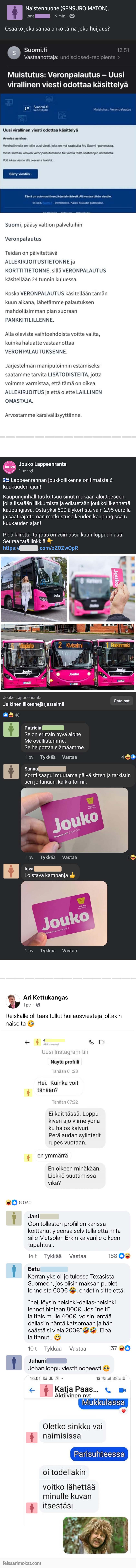 Huijauksen tutut kasvot, osa 3
