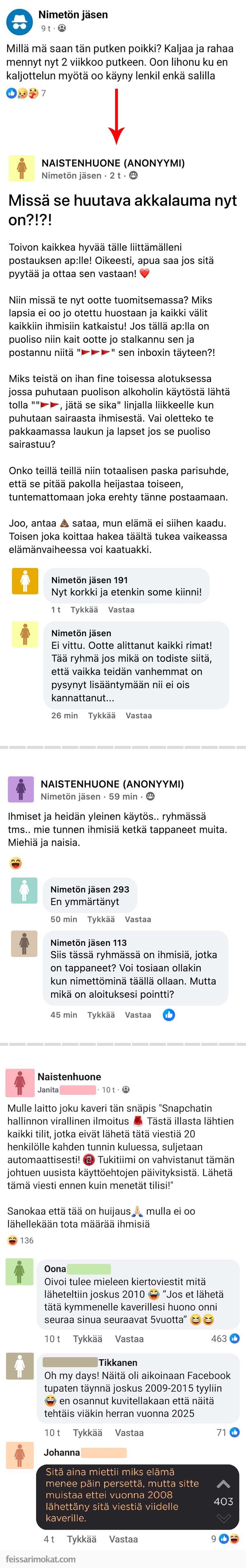 Naistenhuoneen ovi jäi auki, osa 352