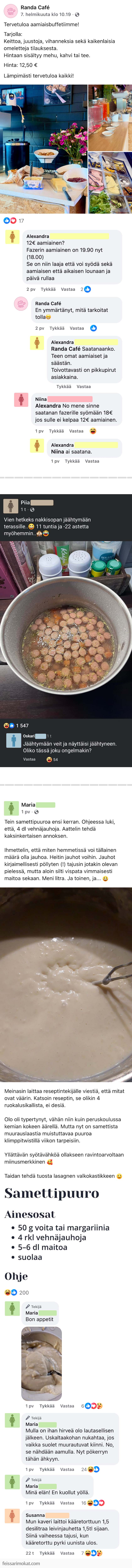 Mitä tänään syötäisiin? Osa 177