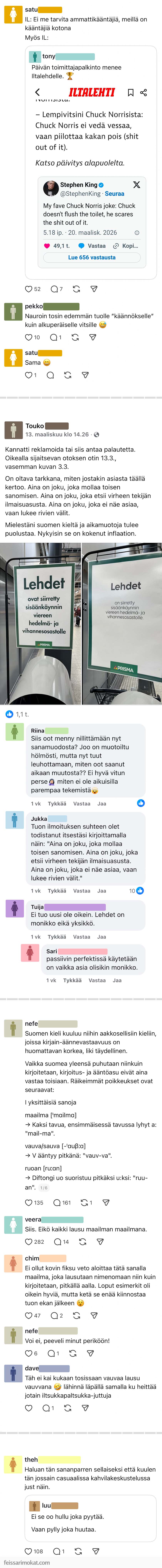 Ihana kielemme, osa 82