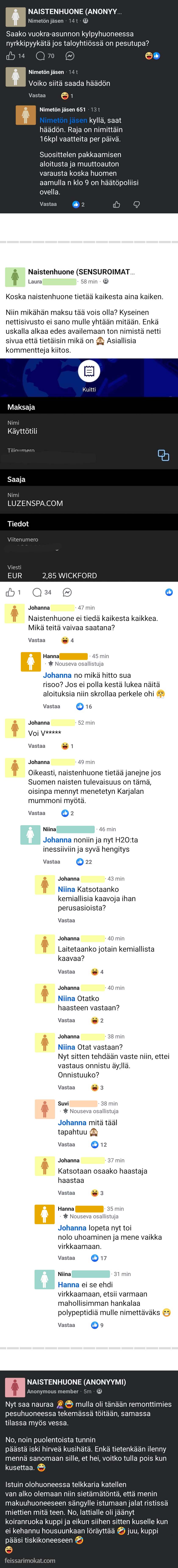 Naistenhuoneen ovi jäi auki, osa 362