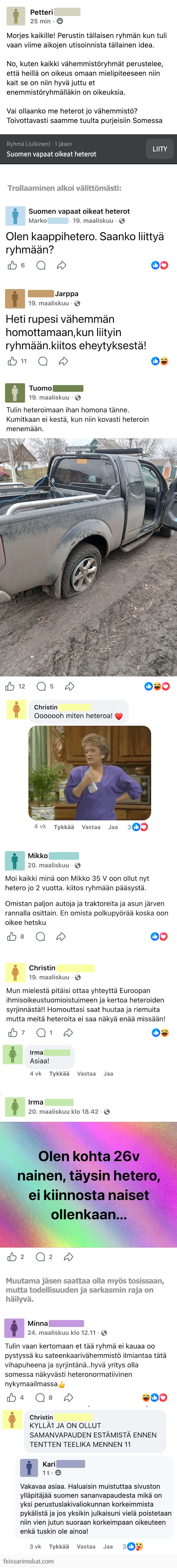 Oikeiden heteroiden asialla