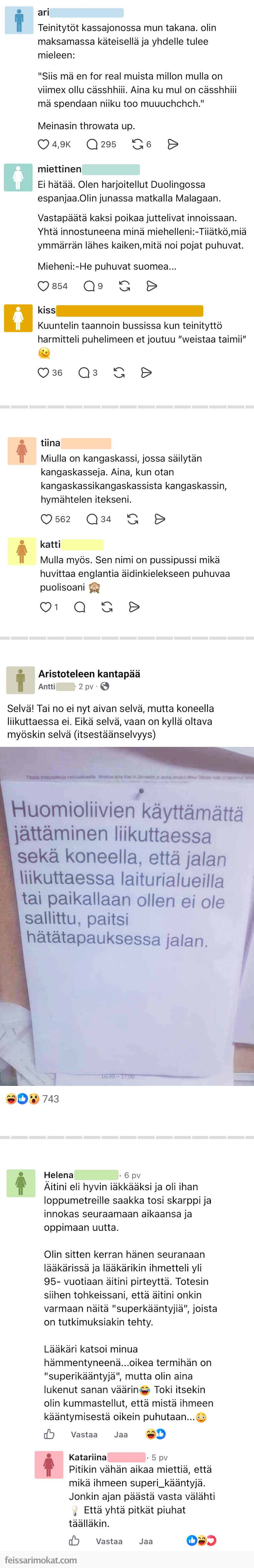 Ihana kielemme, osa 102
