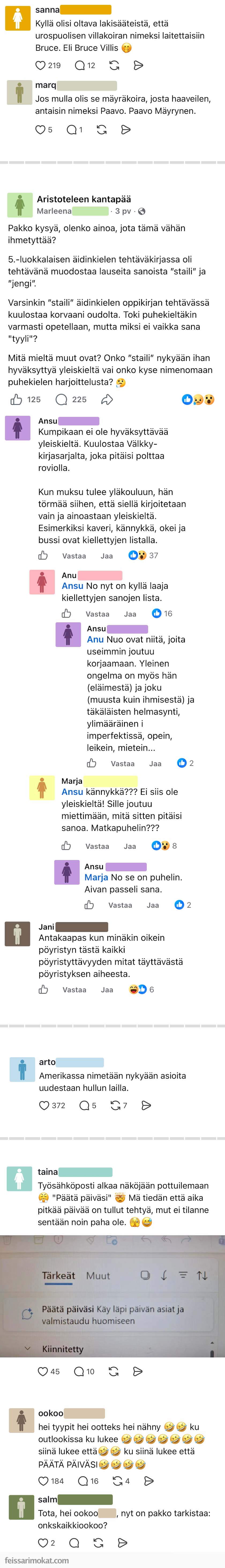 Ihana kielemme, osa 105