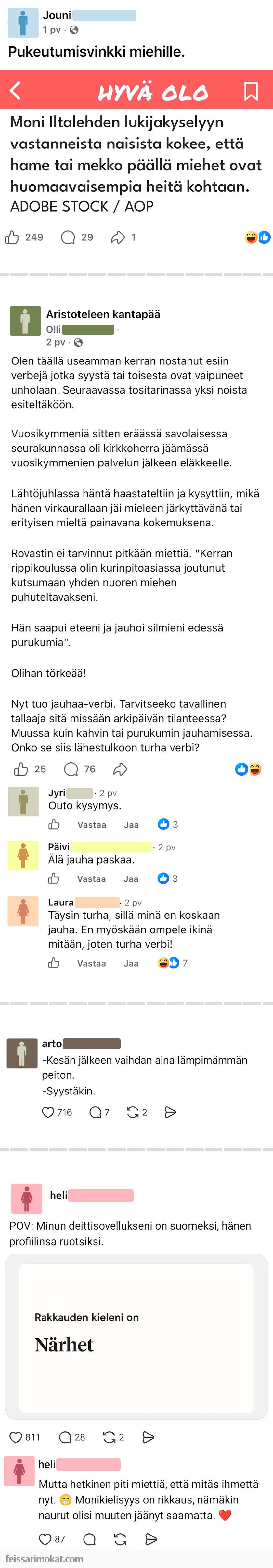 Ihana kielemme, osa 106