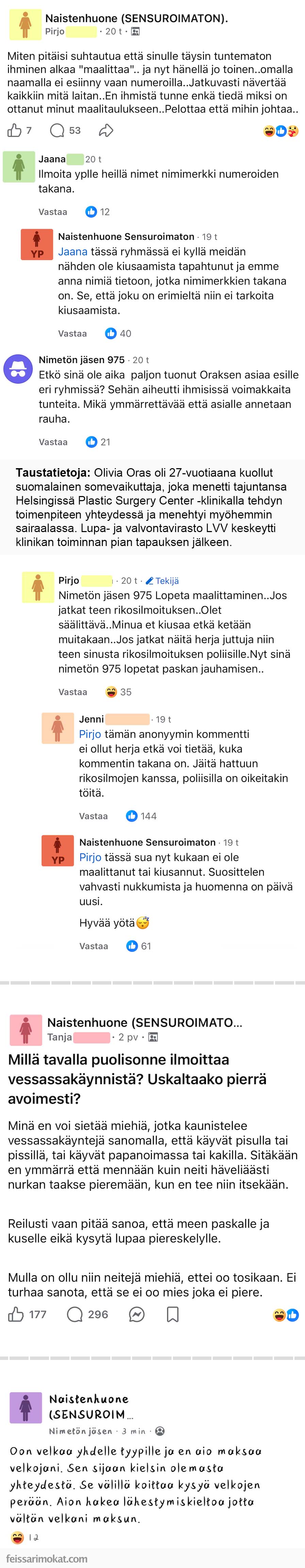 Naistenhuoneen ovi jäi auki, osa 372