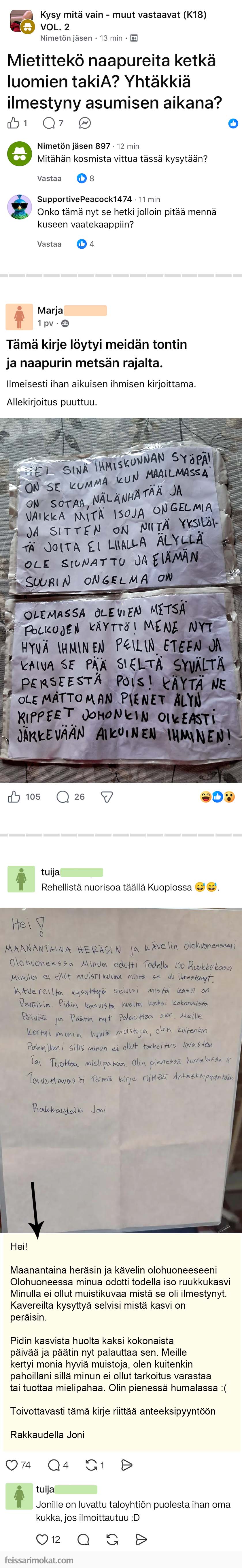 Rakkaat naapurit, osa 109